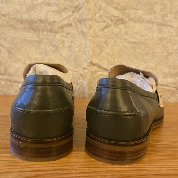 New In Box!! Cole Haan Two-Tone Green/White Loafers with Pink Women Size 11 - Picture 6 of 8